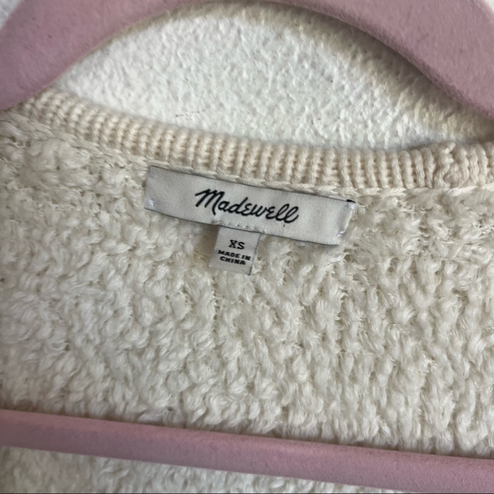 Madewell / Striped Bouclé Cardigan Sweater - Picture 8 of 8